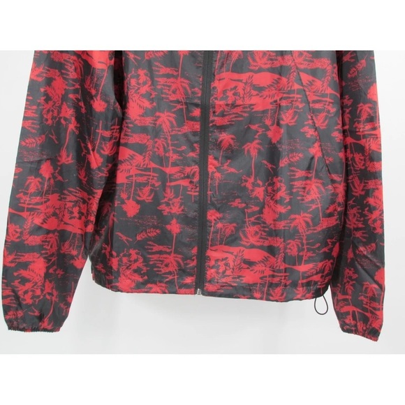 Sunrise Kingdom Waterproof Windbreaker Hawaiian Style Black/Red Size Large - Picture 4 of 15